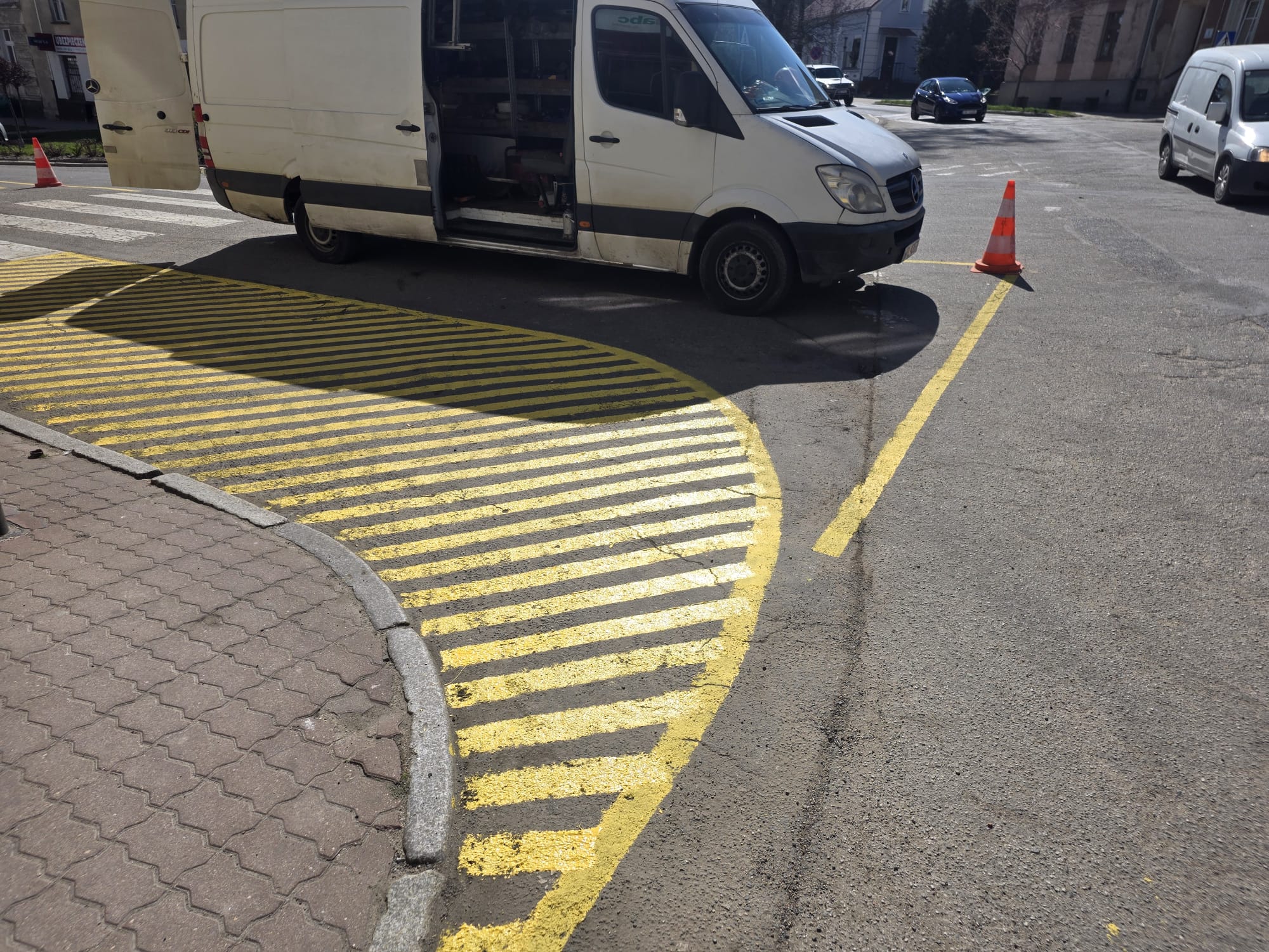 Oznakowanie poziome wdrożone w terenie