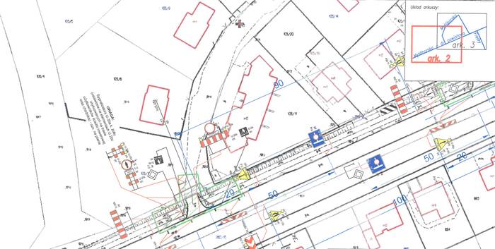 Budowa zjazdu z wycinką drzew – projekt